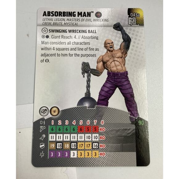 Marvel Heroclix Avengers 60th Anniversary Thanos #43a w/ Card - SUPER RARE New! - Picture 6 of 7